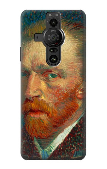W3335 Vincent Van Gogh Self Portrait Funda Carcasa Case y Caso Del Tirón Funda para Sony Xperia Pro-I
