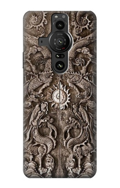 W3395 Dragon Door Funda Carcasa Case y Caso Del Tirón Funda para Sony Xperia Pro-I