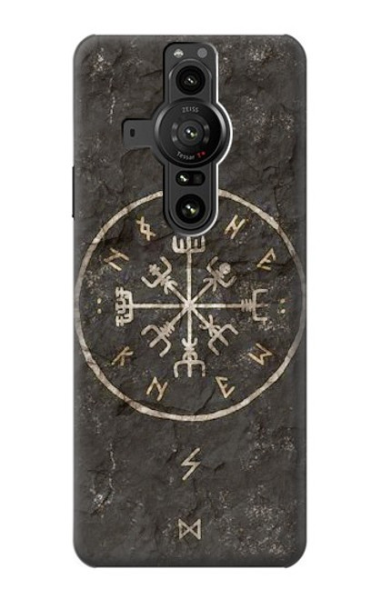 W3413 Norse Ancient Viking Symbol Funda Carcasa Case y Caso Del Tirón Funda para Sony Xperia Pro-I