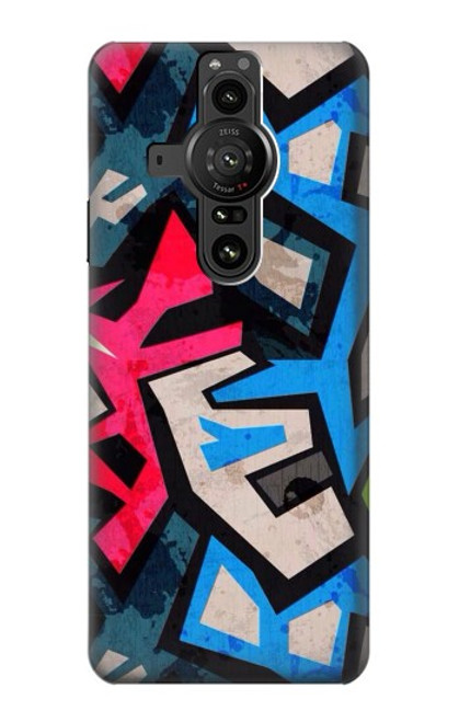 W3445 Graffiti Street Art Funda Carcasa Case y Caso Del Tirón Funda para Sony Xperia Pro-I