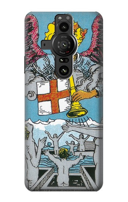 W3743 Tarot Card The Judgement Funda Carcasa Case y Caso Del Tirón Funda para Sony Xperia Pro-I