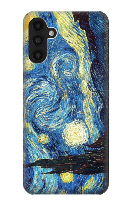 W0213 Van Gogh Starry Nights Funda Carcasa Case y Caso Del Tirón Funda para Samsung Galaxy A13 4G