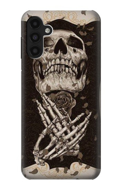 W1676 Skull Rose Funda Carcasa Case y Caso Del Tirón Funda para Samsung Galaxy A13 4G