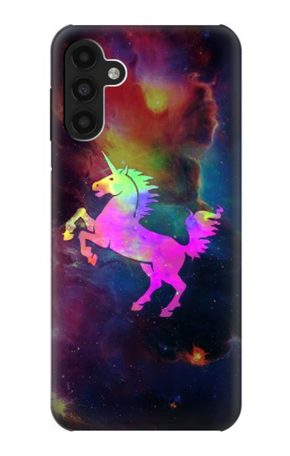 W2486 Rainbow Unicorn Nebula Space Funda Carcasa Case y Caso Del Tirón Funda para Samsung Galaxy A13 4G