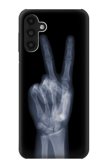 W3101 X-ray Peace Sign Fingers Funda Carcasa Case y Caso Del Tirón Funda para Samsung Galaxy A13 4G