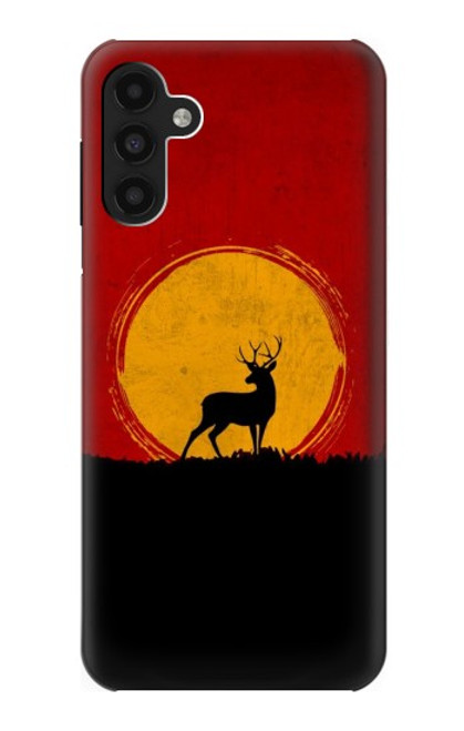 W3513 Deer Sunset Funda Carcasa Case y Caso Del Tirón Funda para Samsung Galaxy A13 4G