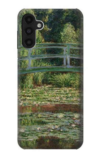 W3674 Claude Monet Footbridge and Water Lily Pool Funda Carcasa Case y Caso Del Tirón Funda para Samsung Galaxy A13 4G