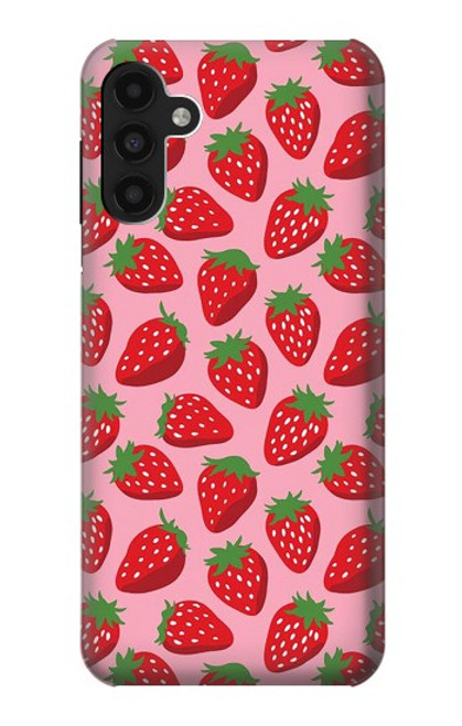 W3719 Strawberry Pattern Funda Carcasa Case y Caso Del Tirón Funda para Samsung Galaxy A13 4G