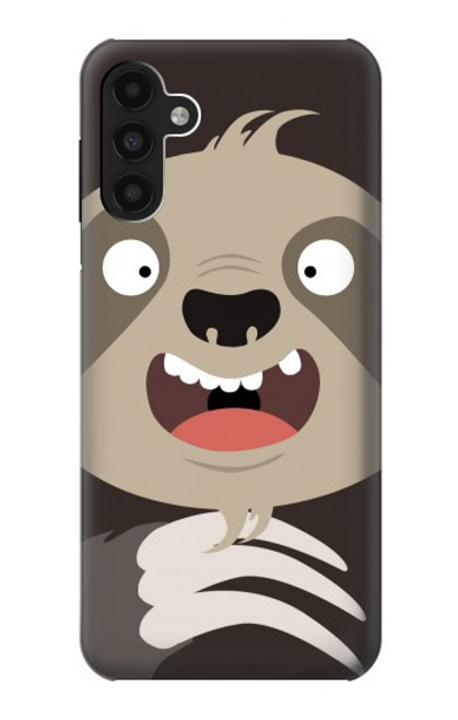 W3855 Sloth Face Cartoon Funda Carcasa Case y Caso Del Tirón Funda para Samsung Galaxy A13 4G