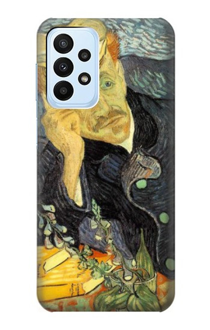 W0212 Van Gogh Portrait of Dr. Gachet Funda Carcasa Case y Caso Del Tirón Funda para Samsung Galaxy A23