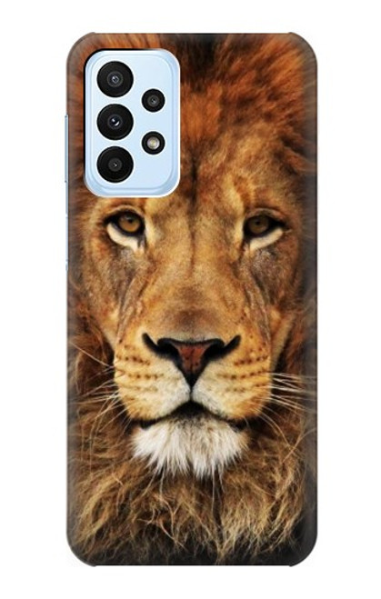 W2870 Lion King of Beasts Funda Carcasa Case y Caso Del Tirón Funda para Samsung Galaxy A23