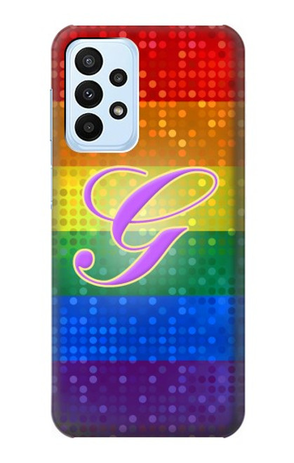 W2899 Rainbow LGBT Gay Pride Flag Funda Carcasa Case y Caso Del Tirón Funda para Samsung Galaxy A23