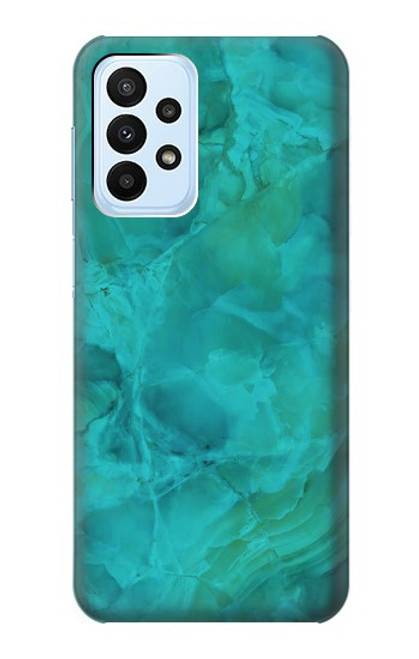 W3147 Aqua Marble Stone Funda Carcasa Case y Caso Del Tirón Funda para Samsung Galaxy A23