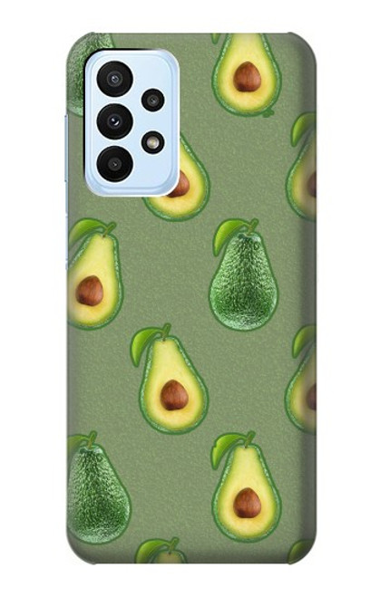 W3285 Avocado Fruit Pattern Funda Carcasa Case y Caso Del Tirón Funda para Samsung Galaxy A23