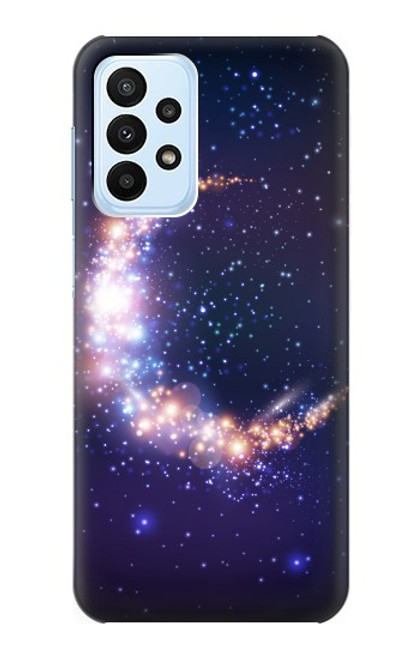 W3324 Crescent Moon Galaxy Funda Carcasa Case y Caso Del Tirón Funda para Samsung Galaxy A23