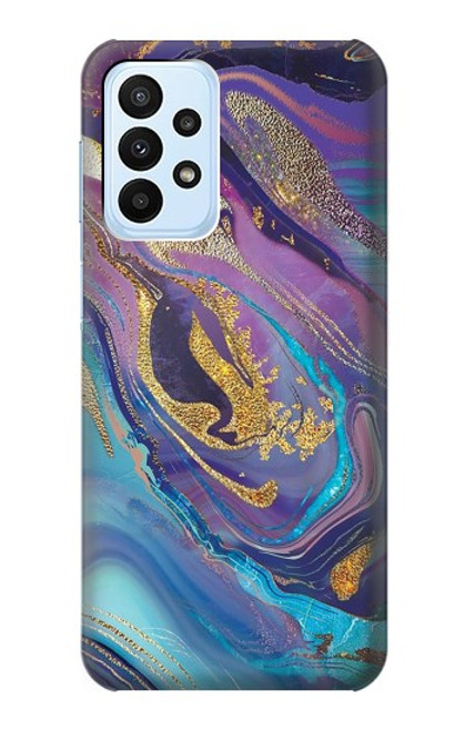 W3676 Colorful Abstract Marble Stone Funda Carcasa Case y Caso Del Tirón Funda para Samsung Galaxy A23