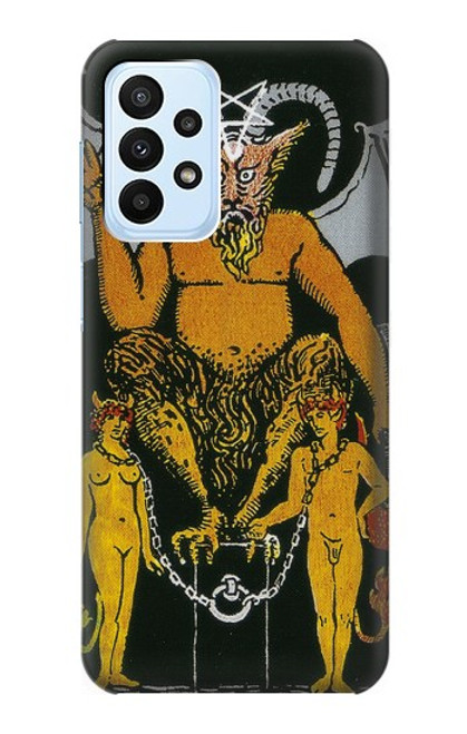 W3740 Tarot Card The Devil Funda Carcasa Case y Caso Del Tirón Funda para Samsung Galaxy A23