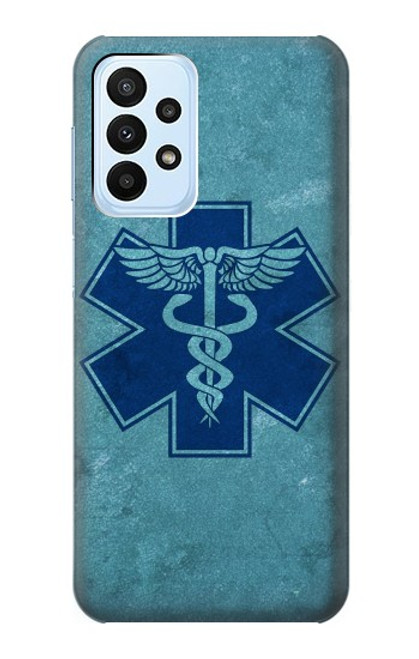 W3824 Caduceus Medical Symbol Funda Carcasa Case y Caso Del Tirón Funda para Samsung Galaxy A23