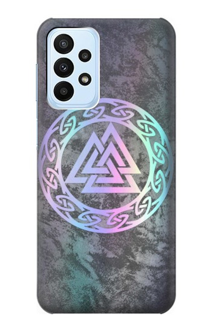 W3833 Valknut Odin Wotans Knot Hrungnir Heart Funda Carcasa Case y Caso Del Tirón Funda para Samsung Galaxy A23