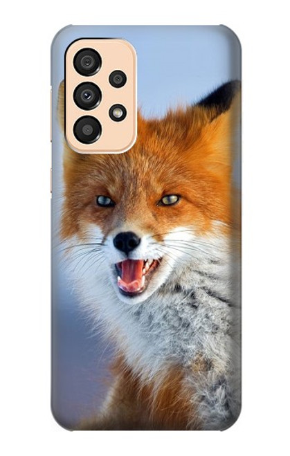 W0417 Fox Funda Carcasa Case y Caso Del Tirón Funda para Samsung Galaxy A33 5G