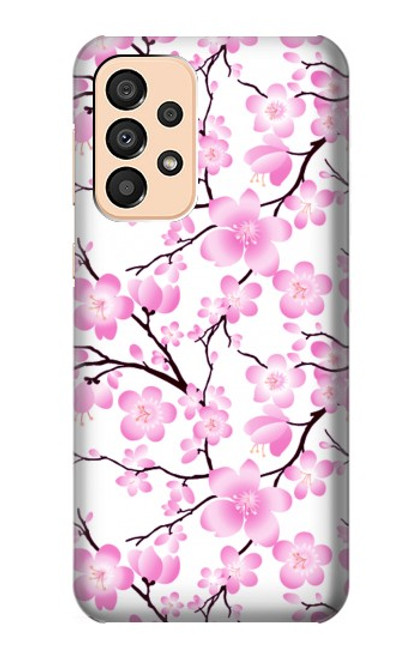 W1972 Sakura Cherry Blossoms Funda Carcasa Case y Caso Del Tirón Funda para Samsung Galaxy A33 5G