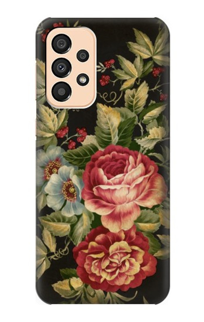 W3013 Vintage Antique Roses Funda Carcasa Case y Caso Del Tirón Funda para Samsung Galaxy A33 5G