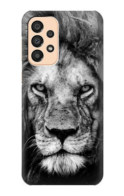 W3372 Lion Face Funda Carcasa Case y Caso Del Tirón Funda para Samsung Galaxy A33 5G