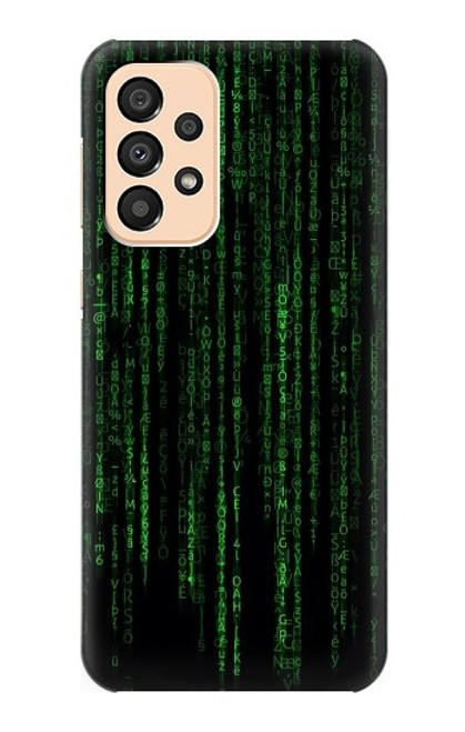 W3668 Binary Code Funda Carcasa Case y Caso Del Tirón Funda para Samsung Galaxy A33 5G