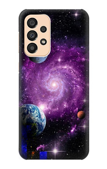 W3689 Galaxy Outer Space Planet Funda Carcasa Case y Caso Del Tirón Funda para Samsung Galaxy A33 5G