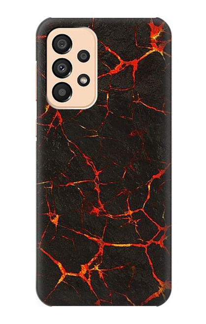 W3696 Lava Magma Funda Carcasa Case y Caso Del Tirón Funda para Samsung Galaxy A33 5G