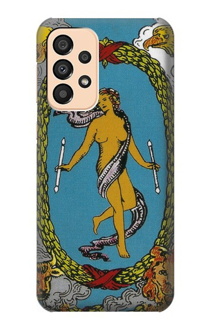 W3746 Tarot Card The World Funda Carcasa Case y Caso Del Tirón Funda para Samsung Galaxy A33 5G