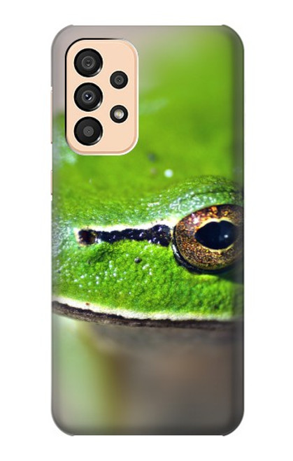 W3845 Green frog Funda Carcasa Case y Caso Del Tirón Funda para Samsung Galaxy A33 5G