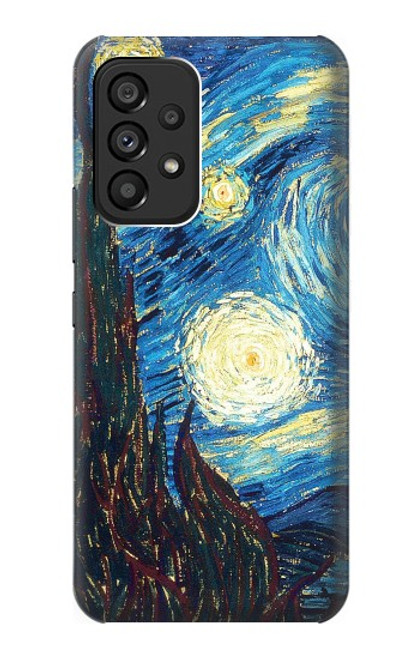 W0582 Van Gogh Starry Nights Funda Carcasa Case y Caso Del Tirón Funda para Samsung Galaxy A53 5G