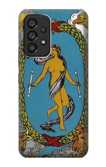 W3746 Tarot Card The World Funda Carcasa Case y Caso Del Tirón Funda para Samsung Galaxy A53 5G