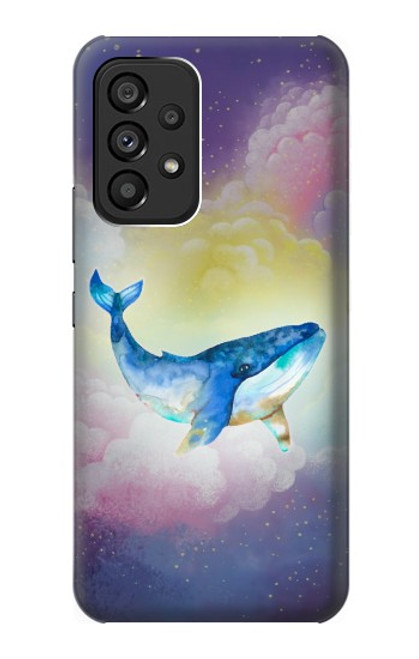 W3802 Dream Whale Pastel Fantasy Funda Carcasa Case y Caso Del Tirón Funda para Samsung Galaxy A53 5G
