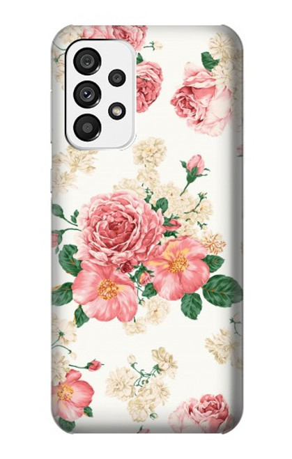 W1859 Rose Pattern Funda Carcasa Case y Caso Del Tirón Funda para Samsung Galaxy A73 5G