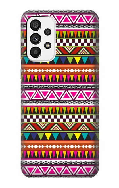 W2292 Aztec Tribal Pattern Funda Carcasa Case y Caso Del Tirón Funda para Samsung Galaxy A73 5G