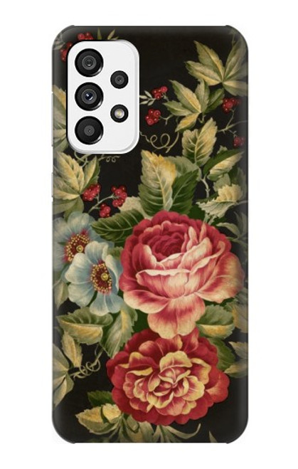 W3013 Vintage Antique Roses Funda Carcasa Case y Caso Del Tirón Funda para Samsung Galaxy A73 5G