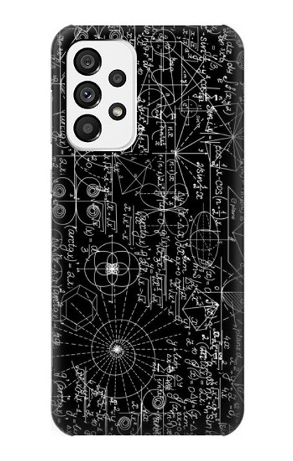 W3808 Mathematics Blackboard Funda Carcasa Case y Caso Del Tirón Funda para Samsung Galaxy A73 5G