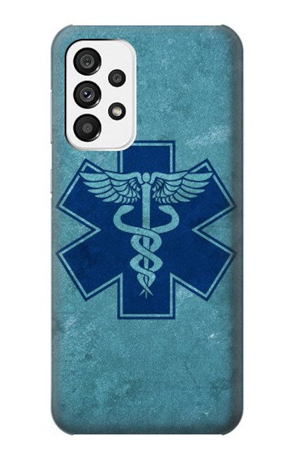 W3824 Caduceus Medical Symbol Funda Carcasa Case y Caso Del Tirón Funda para Samsung Galaxy A73 5G