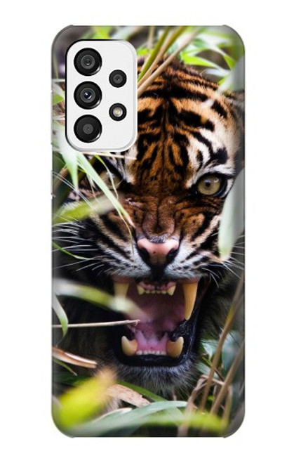 W3838 Barking Bengal Tiger Funda Carcasa Case y Caso Del Tirón Funda para Samsung Galaxy A73 5G