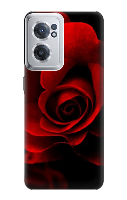 W2898 Red Rose Funda Carcasa Case y Caso Del Tirón Funda para OnePlus Nord CE 2 5G