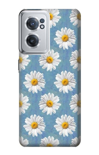 W3454 Floral Daisy Funda Carcasa Case y Caso Del Tirón Funda para OnePlus Nord CE 2 5G