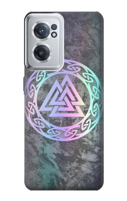 W3833 Valknut Odin Wotans Knot Hrungnir Heart Funda Carcasa Case y Caso Del Tirón Funda para OnePlus Nord CE 2 5G