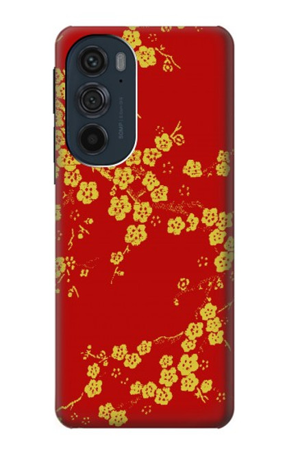 W2050 Cherry Blossoms Chinese Graphic Printed Funda Carcasa Case y Caso Del Tirón Funda para Motorola Edge 30 Pro