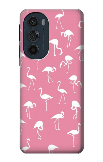 W2858 Pink Flamingo Pattern Funda Carcasa Case y Caso Del Tirón Funda para Motorola Edge 30 Pro