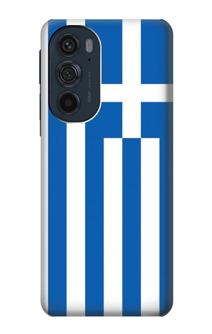 W3102 Flag of Greece Funda Carcasa Case y Caso Del Tirón Funda para Motorola Edge 30 Pro
