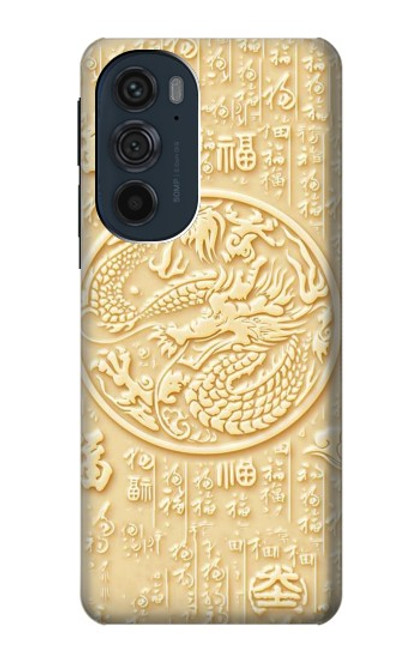 W3288 White Jade Dragon Graphic Painted Funda Carcasa Case y Caso Del Tirón Funda para Motorola Edge 30 Pro