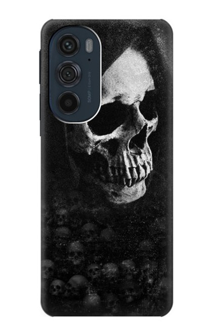 W3333 Death Skull Grim Reaper Funda Carcasa Case y Caso Del Tirón Funda para Motorola Edge 30 Pro