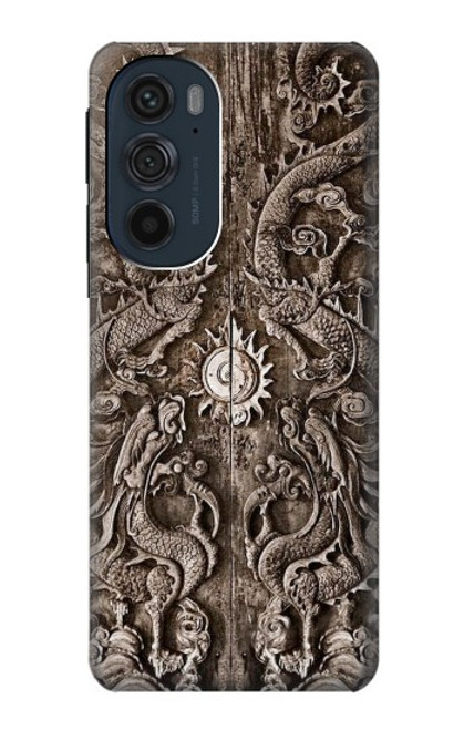 W3395 Dragon Door Funda Carcasa Case y Caso Del Tirón Funda para Motorola Edge 30 Pro